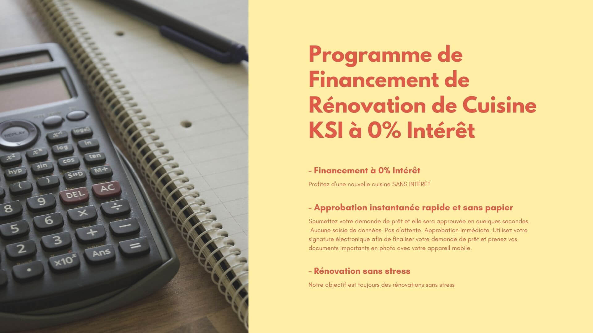 KSI 0% APR Kitchen Renovation Financing Program fr