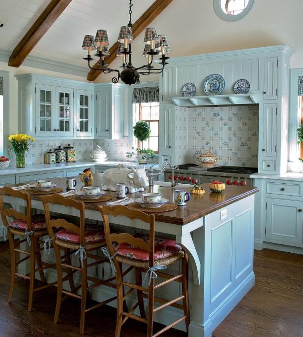 Bright and Cheerful French Country Kitchens