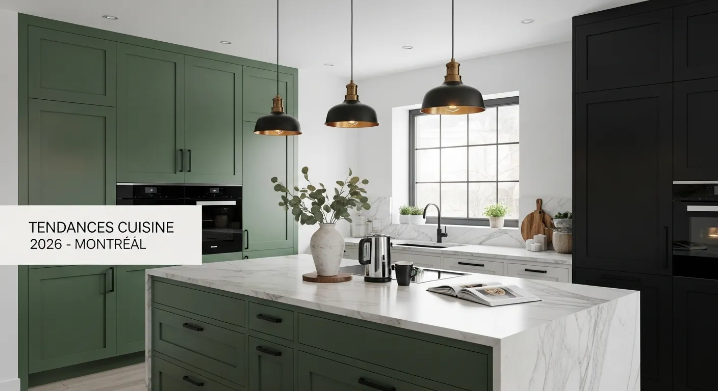 Armoires de Cuisine à Montréal : Les Tendances Couleurs et Matériaux pour 2026